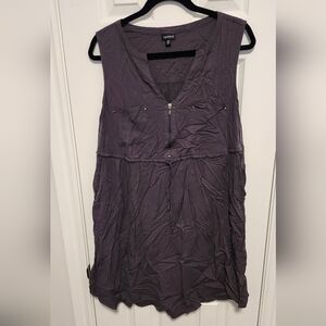 Torrid Sleeveless Gray T-shirt Dress